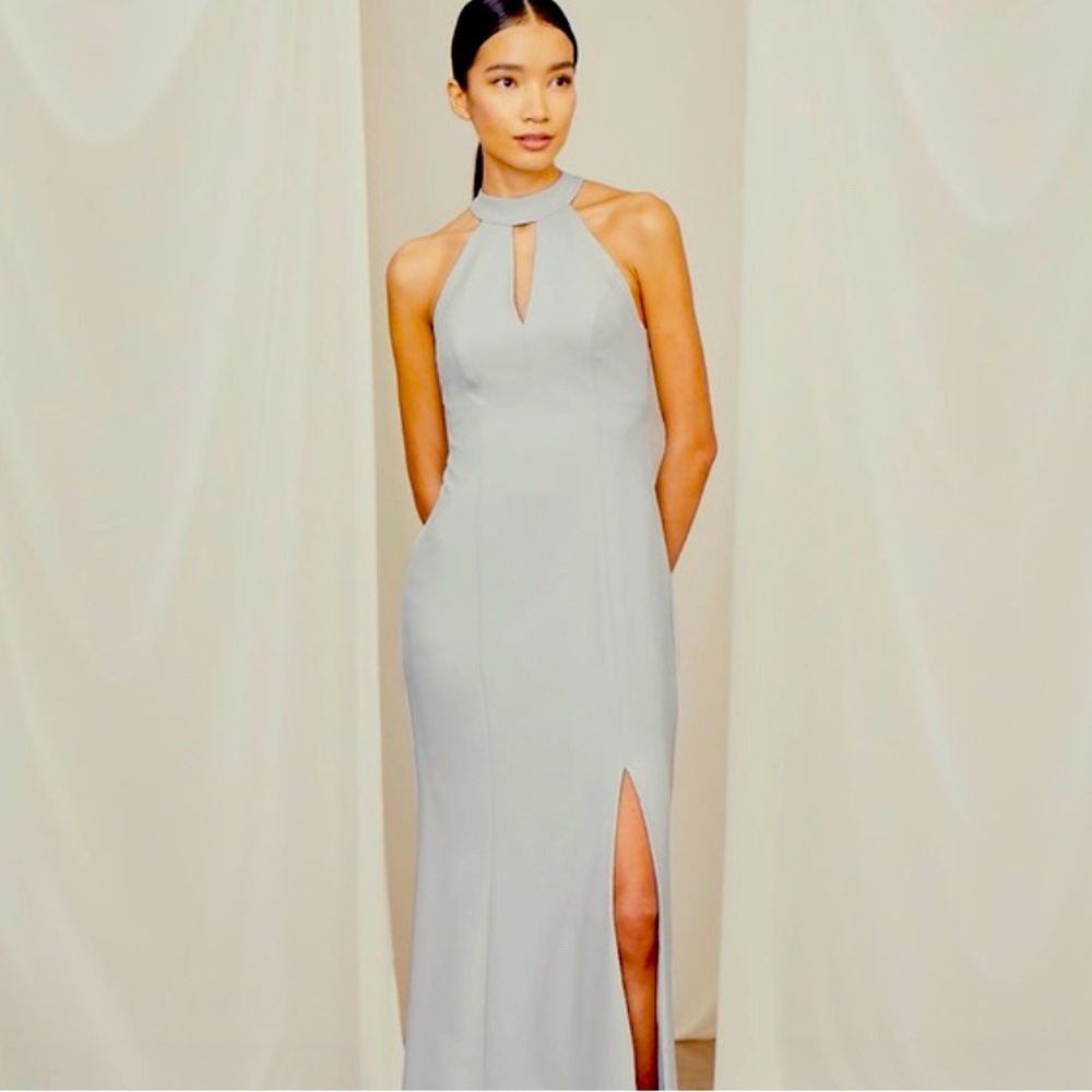 Amsale Caterina Bridesmaids Dress in New Ice